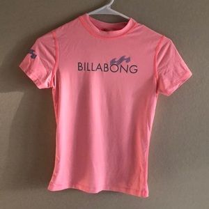 Pink size S billabong wetsuit top